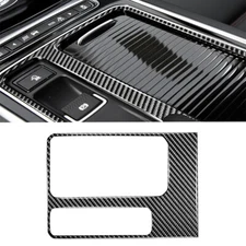 Carbon Fiber Center Console Cup Holder Cover For Jaguar F-Pace XE XF 2016-2019