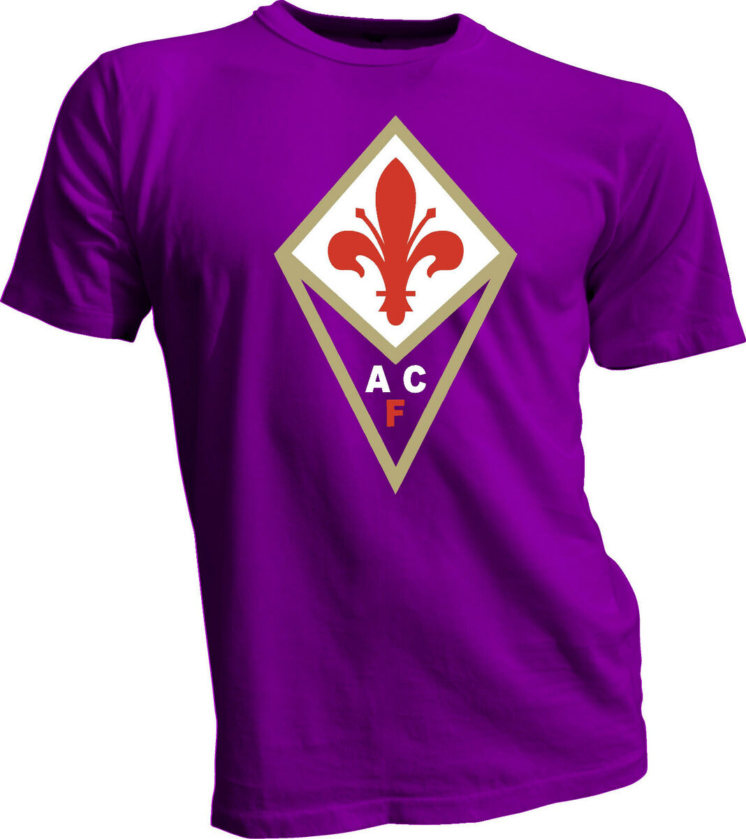 ACF Fiorentina Club Soccer Football Men's T Tee Shirt Handmade Team Sports  color