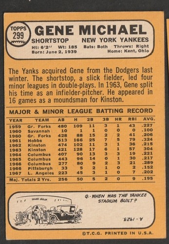 1968 Topps Baseball Cards Scegli una carta a scelta 295-660 EX X-MT 1/25 Set Break - Foto 3 di 490