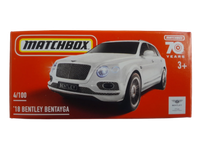 Matchbox Power Grabs '18 Bentley Bentayga White 1:64 Scale 3 Inch Toy Car