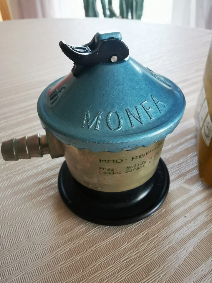 Regulador de gas Monfa RBP - 30 regulador de gas de camping español regulador de gas butano/propano NUEVO  Foto 2 de 4