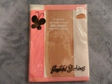 Vintage Beautiful Stockings 100 Nylon Tahiti Size 10