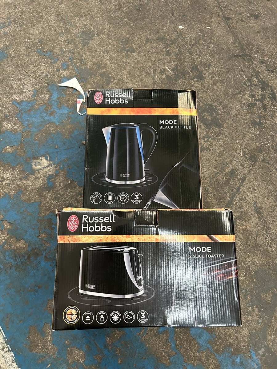 Russell Hobbs Mode Kettle And Toaster Black Set Kettle 21400