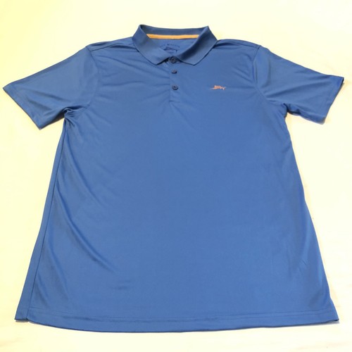 JOE MARLIN UNWIND Polo Blue Fishing Sport Stretch Shirt Mens Size M - Picture 9 of 10
