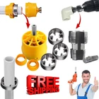 Electric Drill Compatible PVC Pipe Threader Kit with Various Die Sizes
