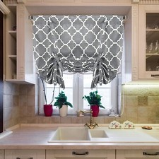 Morocco Printed Tieback Curtains, Blinds Curtains, 1 Panel 42" W x 63" L