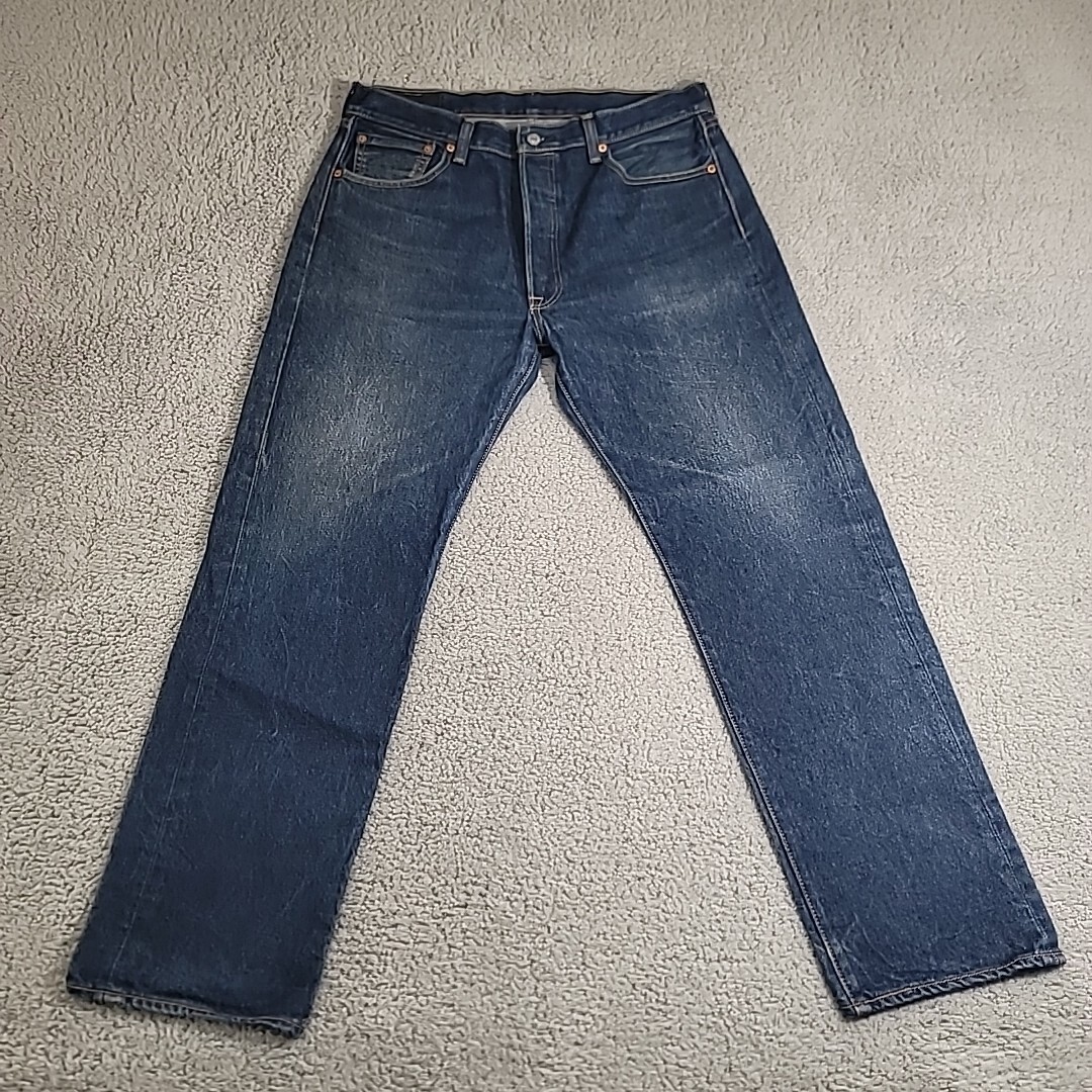 Levi's 501 Original Jeans Men's 35x29 Blue Denim Button Fly