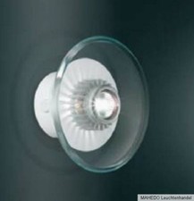 Design Wandlampe Wandleuchte Deckenlampe Spot EDMONTON GU4 12V Halogen Glas Weiß
