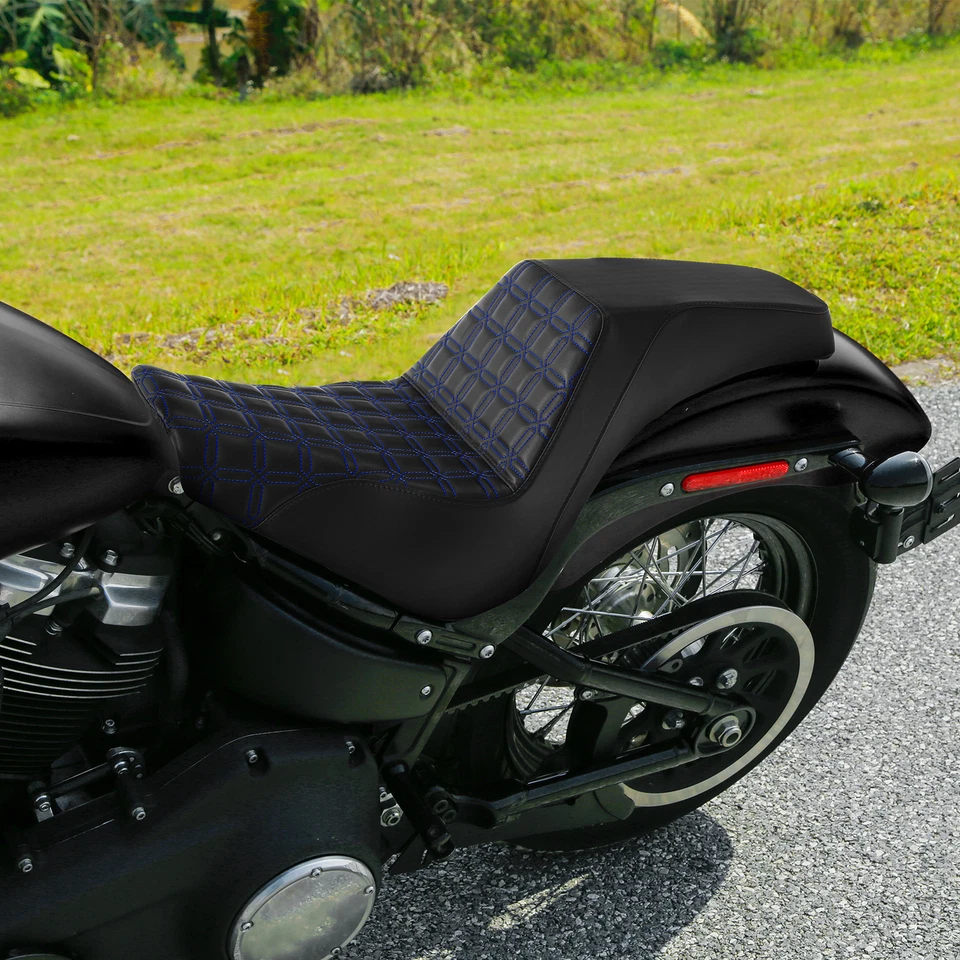 Asiento de conductor y pasajero apto para Harley Heritage Classic Street Bob 2018-up Foto 3 de 4