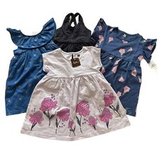 Tea Collection 2T Floral Dress Bundle of 4 Blue White 2T