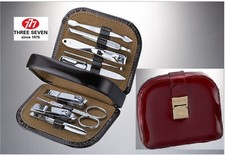 777 THREE SEVEN Nail Clipper Travel Gift Manicure Set Kit 8010RC MADE IN KOREA