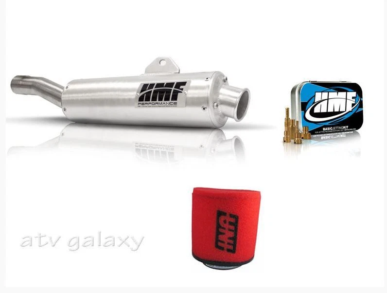 Escape HMF Performance Slip On + Kit Jet + Filtro de Aire Uni Honda Foreman 98-01 Foto 2 de 3