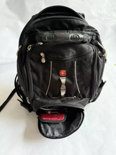Wegner Swiss Gear Travel Laptop Backpack Multi Compartment Carry On Bag Black