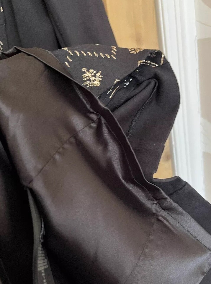 Ted Baker DRESS Size 3 12 Black White Wedding Guest Races Christening Gold eBay