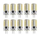 10pcs G4 Bi-Pin LED Light Bulb 3W 80 3014SMD 110V Silicone Lamp Warm White
