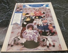 Y14 FIBRE CRAFT 1996, NURSERY FAVORITES CROCHET PATTERN LEAFLET