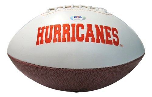 Gino Torretta Signed Auto Football Miami Hurricanes 92 Heisman PSA/DNA AJ56034 - Picture 3 of 4