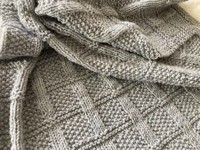 DAISY GRAY KNITS Knitting pattern- Lattice Baby Blanket ~ Paper Copy ~