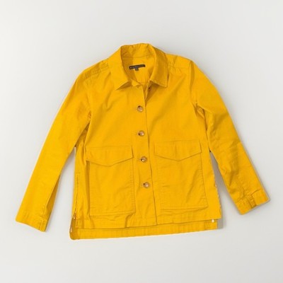 Elliott Lauren Mustard Yellow Utility Chore Jacket Women 4 Cotton 