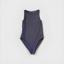 Black stretchy Bodysuit High Neck Size US 4/UK 8