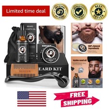 Nourishing Beard Care Set with 2oz Growth Oil, Balm  E-book - Perfect Gift