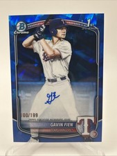 2025 Bowman Chrome Draft Sapphire - Chrome Prospect Autographs Gavin Fien /199