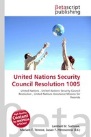 Lambert M. Surhone (U. A.) | United Nations Security Council Resolution 1005