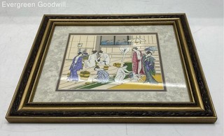 Framed Print of Women Bathing