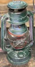 Vintage Feuer Hand 275 Baby Oil Storm Feuerhand Lantern Lamp Kerosene Has Leak
