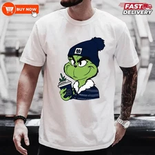Grinch Christmas Notre Dame Fighting Irish NCAA TShirt - Full Color, Full Size