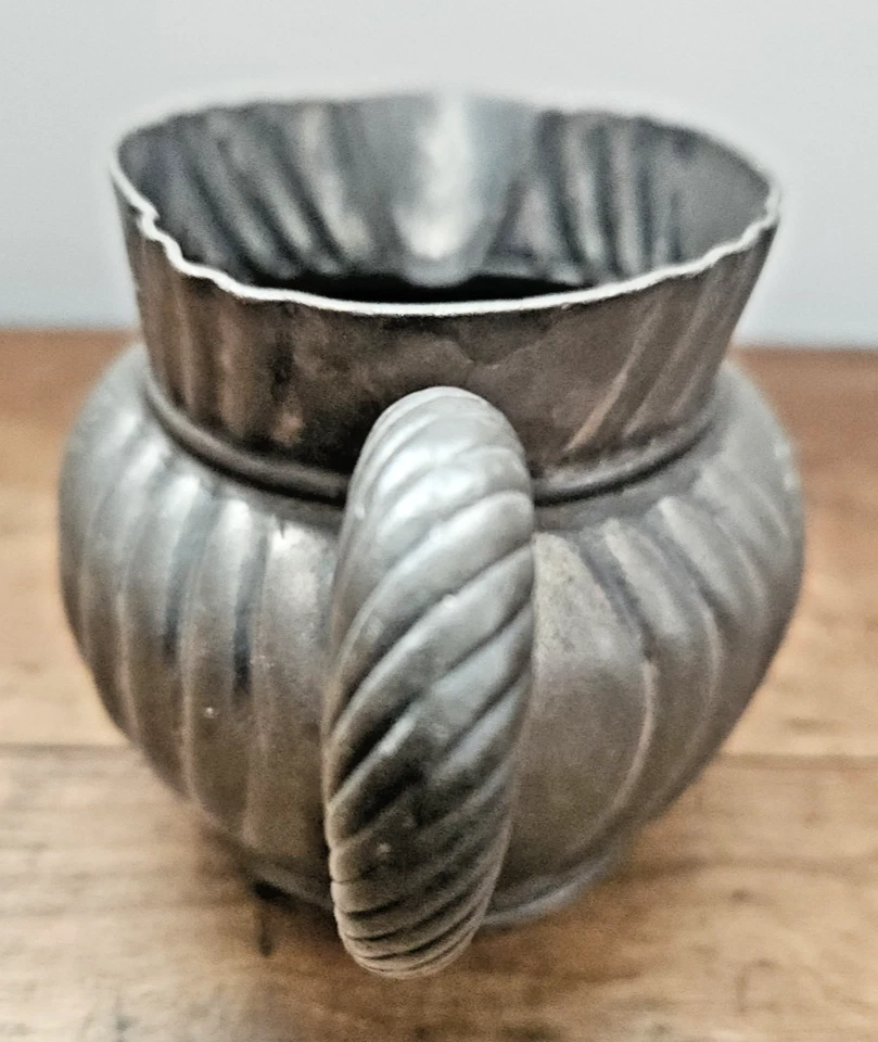 Victorian E.G. Jarro cremoso Webster & Sons Silversmith quádruplo placa de prata - Imagem 4 de 4