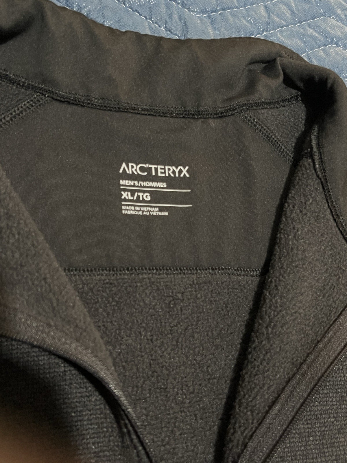 Arc'teryx Maglione Pile Grigio Nero Covert 1 2 Zip Taglia: XL Uomo