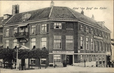 Postcard Den Helder North Holland Netherlands, Hotel den Burg - 3434685
