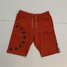Avengers Orange Sweat Shorts Youth L Drawstring Elastic Waist Pockets