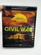 Civil War 4K Ultra HD, Blu-ray  Digital 2024 Alex Garland Film No Slipcover