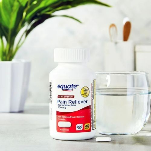 Equate Extra Strength Acetaminophen 500mg 200 Ct | Pain Reliever & Fever Reducer