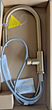 Brushed Gold Single Handle Pull-down Kitchen Faucet with Sprayer Function