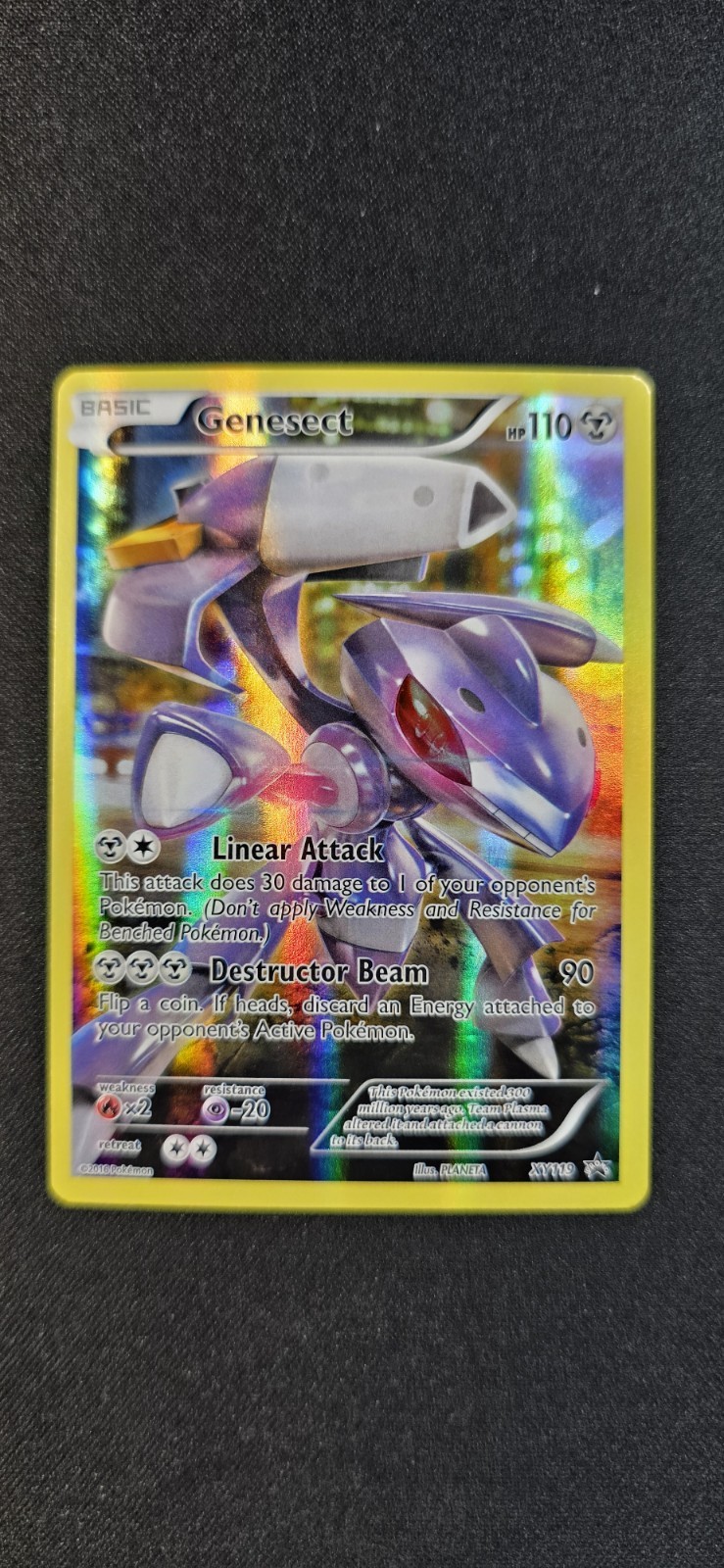 Pokémon TCG Genesect XY119 Full Art Holo Black Star Promo