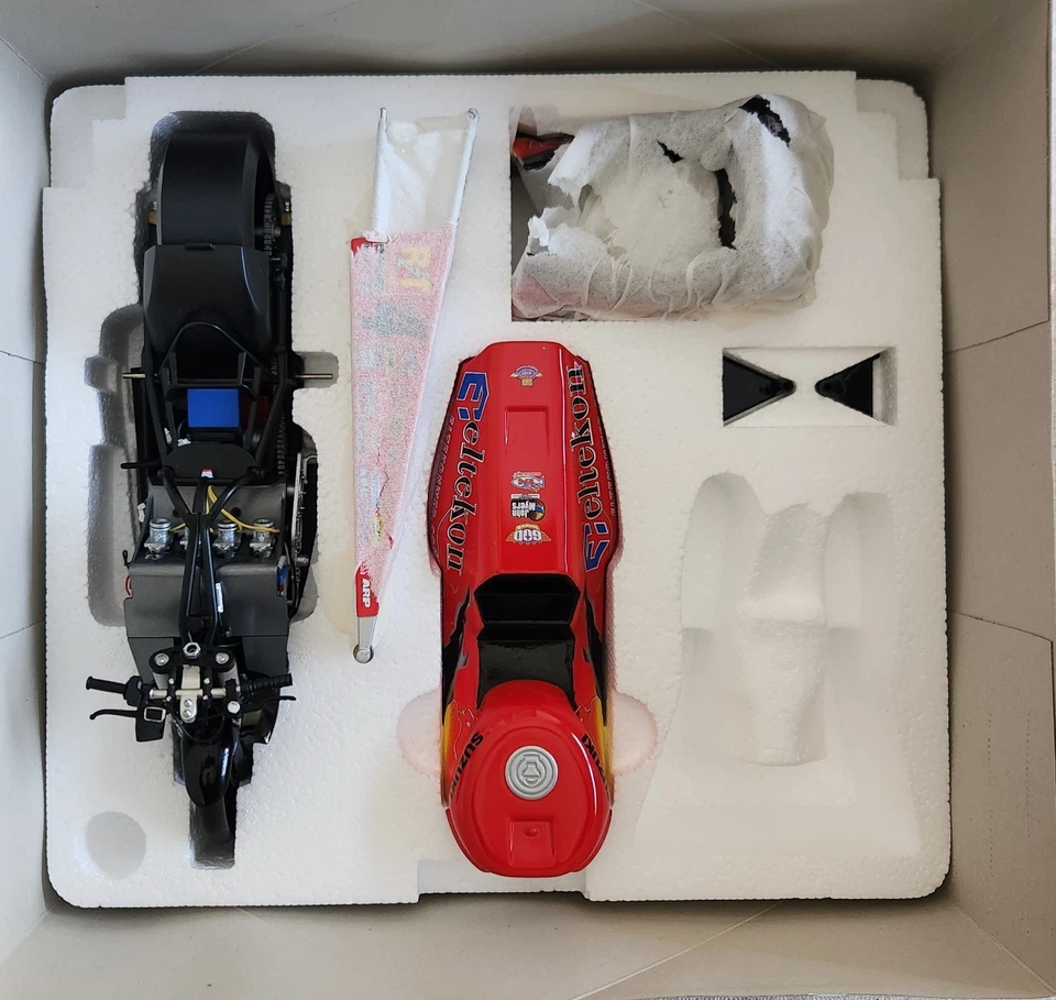 Pro Stock Motorcycle NHRA 1/9 Antron Brown Jurassic Park Diecast Free Shipping! - Image 2 of 3