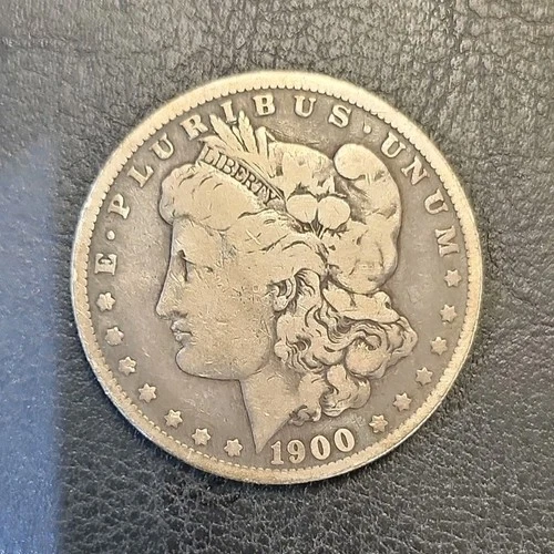 1900 Morgan Silver Dollar $1 Circulated US Coin 0.9 Fineness Business Strike