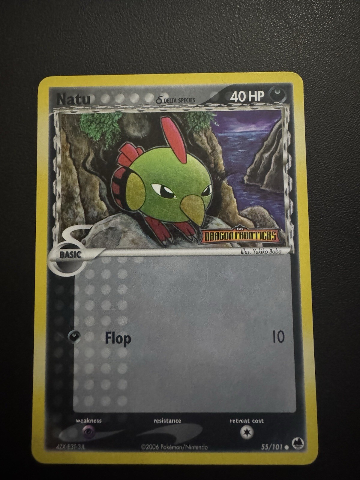 POKEMON TCG NATU 55/101 EX DRAGON FRONTIERS REVERSE FOIL STAMPED!!