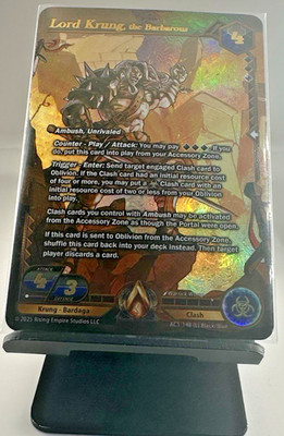 Alpha Clash TCG Unrivaled   Lord Krung, the Barbarous #AC5-148   Near Mint