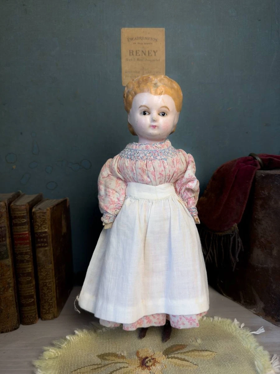 Ancienne Poupée De Mode Française - Tête En Cire - Années 1900 - 36 Cm