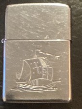 Zippo briquet tempête à essence en métal gravé motif voilier bateau