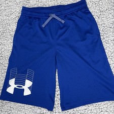 Under Armour Shorts Youth Medium M Blue Athletic Basketball