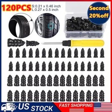 120P Car Vacuum Tire Repair Nail Rubber Screw Nails Fix Tire Screws  Rubber Nail
