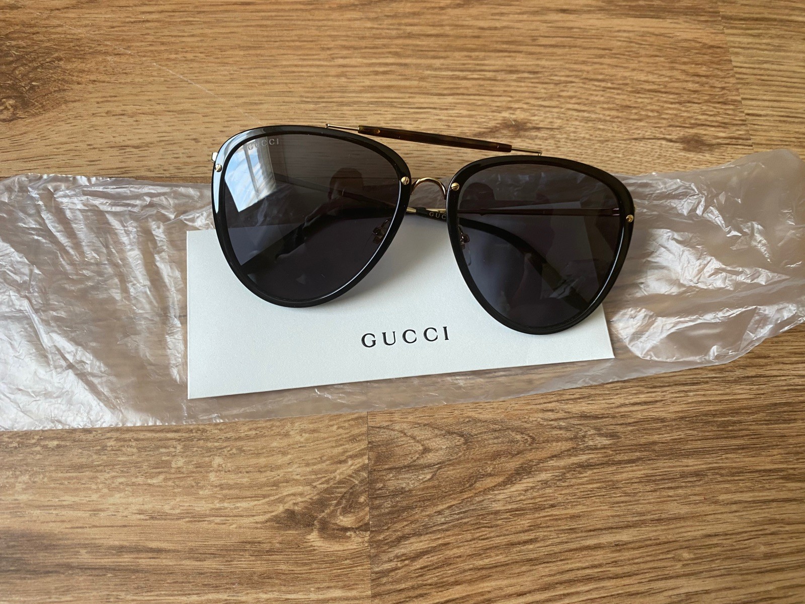 Original Gucci Model GG0672S Colour 001 Size 58-19-145 no case or box image 2
