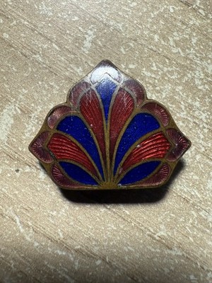 Art Deco Emaille Gürtelschnalle 1920er Jahre
