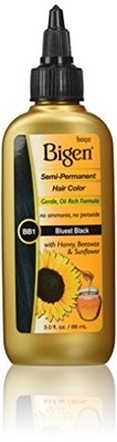 Bigen Semi Permanent Hair Color, Bluest Black, 3.0 Ounce