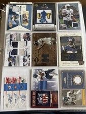 Ladanian Tomlinson 235 Card Lot 7 Game Used Cards Serial Numbered Rookie